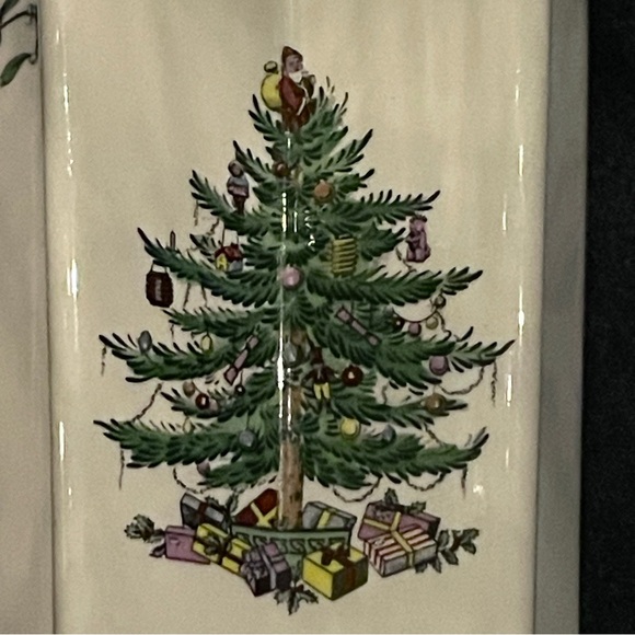 Spode Made in England Star-Shaped Christmas Tree Vase S3324-A1 Back Approx 6.75" - Picture 11 of 16